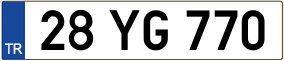 Trailer License Plate